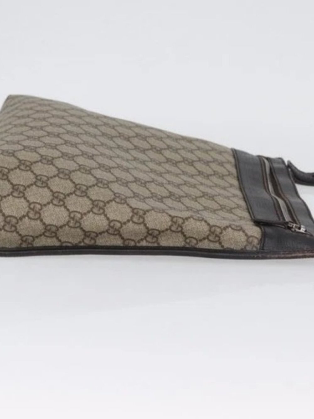 GUCCI GG Supreme Shoulder Bag PVC Beige Silver 92560 Auth ka2891 - Picture 4 of 16